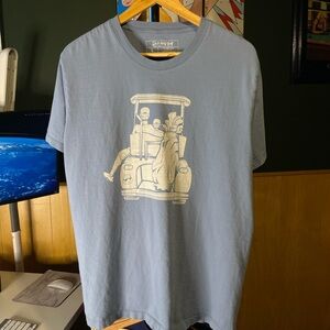 Cart Vibes Golf Cart Shirt Blue Graphic Tee men’s size large father son